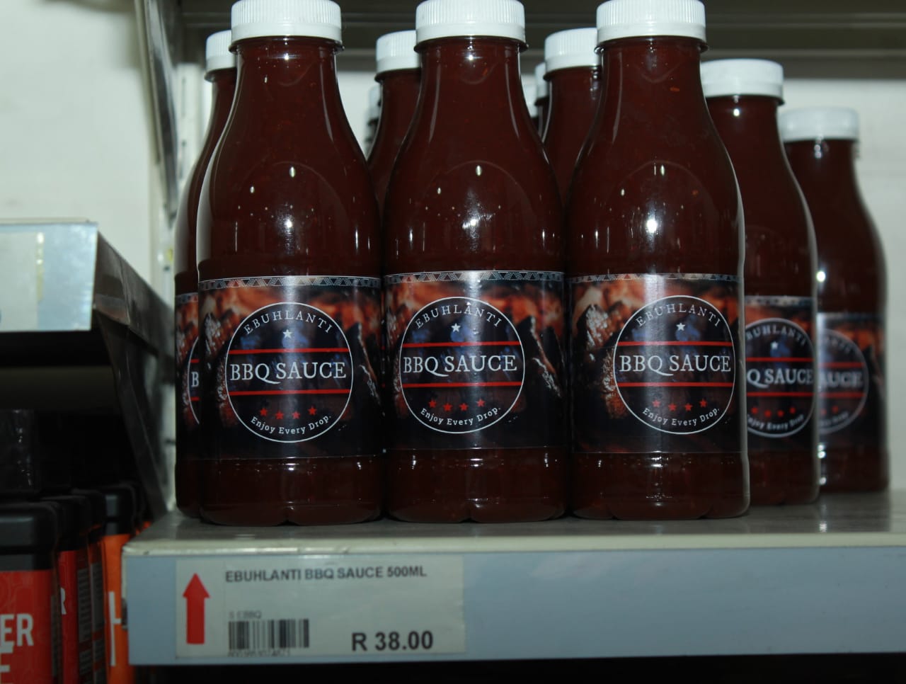 Ebuhlanti BBQ sauce bottles